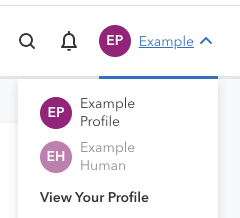 The dropdown menu shown after clicking on your profile name in your 23andMe account.